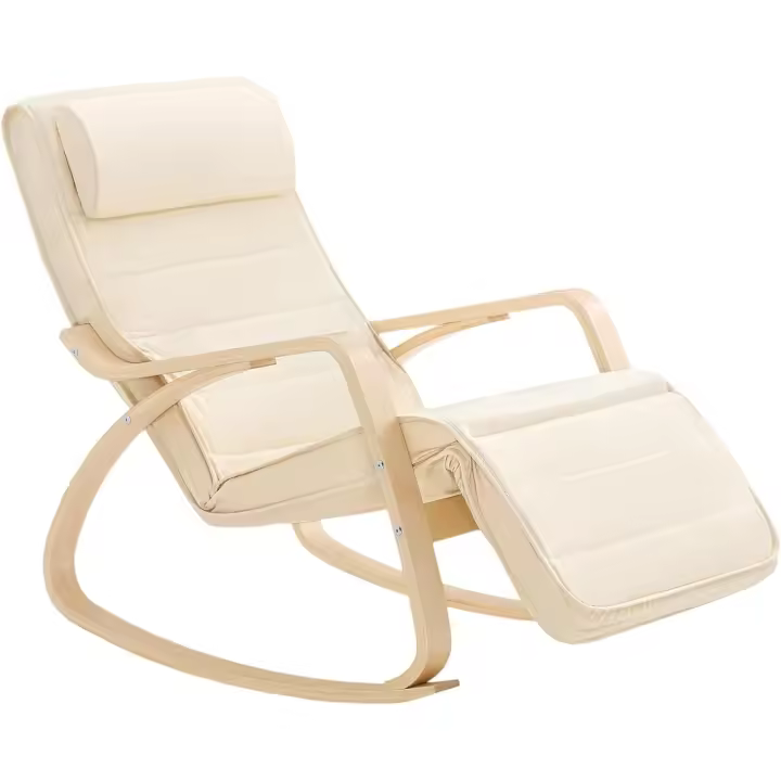 Silla de Relax Reposapiernas Ajustable Sillón de Relax 50 x 80 x 90 cm. - 1