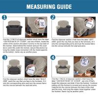 Fundas de terciopelo para silla reclinable, gruesas y elásticas, con bolsillo lateral, lavables, Protector de sofá para chico Perezoso - details 7
