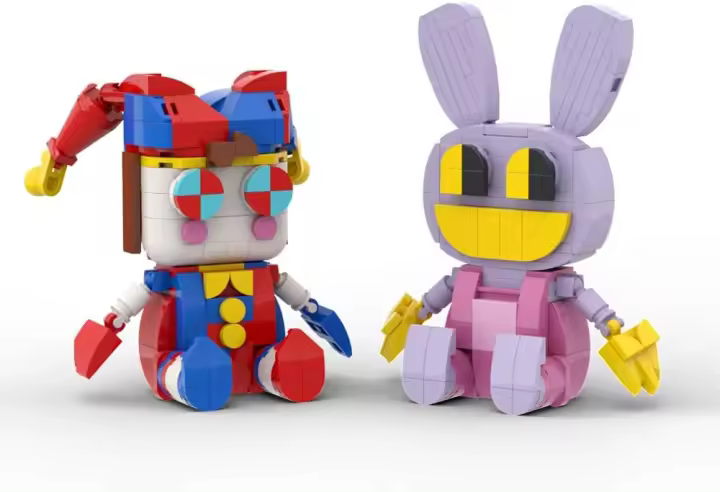 Set de Bloques para Construir Circo Digital 8 Figuras de Acción, Reina Brillante, Juegos y Juguetes para Niños de 6+ - 1