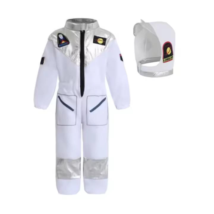 Disfraz de Astronauta de Dibujos Animados para Niños Traje de Saltoporte de Una Pieza con Sombrero - 1