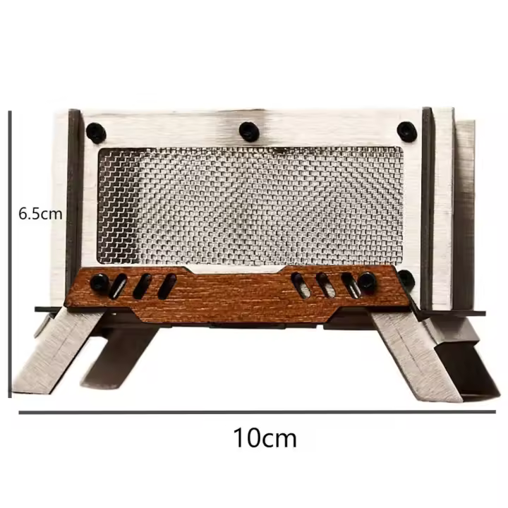 Mini Estufa de Camping de Acero Inoxidable Ideal para Estufa de Fuego, Picnic, Quemador de Incienso - 1