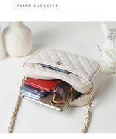 Tendencia Femenina 2025 Nuevo Bolso de Hombro y Bandolera con Cadena y Rombo para Uso Diario - details 3