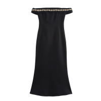 - Vestido de verano para mujer, minivestido liso suelto con volantes, informal, económico, 2025 - details 1