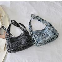 Bolso cruzado Retro vaquero de tela vaquera, bolso de mano con cremallera de alta capacidad para mujer, bolso de hombro vaquero con correa ajustable Vintage para mujer - details 15