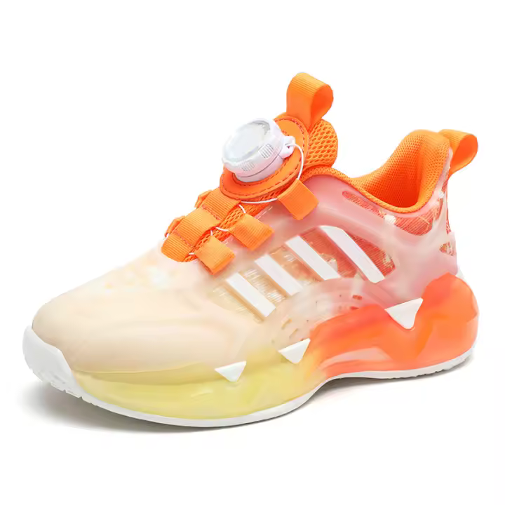 Zapatos deportivos ligeros para niños con hebilla giratoria, zapatos de tenis transpirables informales para correr al aire libre, novedosos - 1