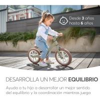 Bicicleta Sin Pedales LANSER, Bici Niño 2 Años, Bicicleta Equilibrio, Desde 2 hasta 6 años, Ultraligera, Sillín Ajustable, Beige - details 7
