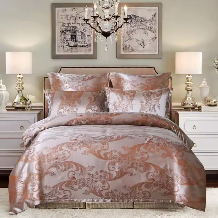 Conjunto de tres piezas de jacquard satinado - 1