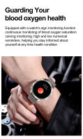 HK4-reloj inteligente con pantalla táctil AMOLED, Smartwatch con detección de ritmo cardíaco, función NFC, respiración constante, entrenamiento, 2024 - details 12