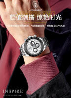 Reloj de hombre de marca suiza nuevo reloj de cuarzo multifuncional luminoso impermeable - details 10