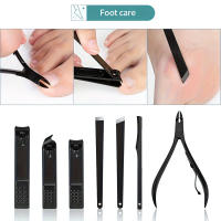 10 piezas de color negro con estuche: cortaúñas profesional para cutículas, un juego de belleza completo adecuado para el hogar y los viajes - details 6