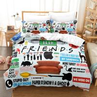 Juego de funda de edredón 3D Friends con funda de almohada, ropa de cama doble, completa, Queen y King, novedad - details 5