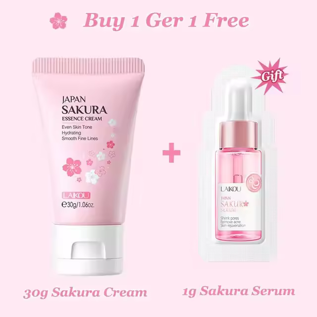 Crema Blanqueadora Sakura Serum Removedor de Arrugas Esencia Reafirmante - 1