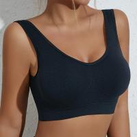 Top corto sin mangas para mujer, nuevo estilo, sujetador deportivo de Yoga, secado rápido, hilo, Top de Fitness, espalda hermosa, sujetador deportivo sin costuras, sólido - details 8
