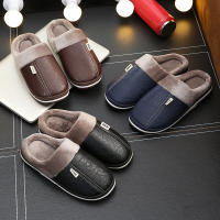 Zapatillas cálidas impermeables para hombre, chanclas gruesas de felpa, antideslizantes, planas, para el hogar y el dormitorio, talla grande 50 y 51 - details 8