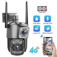 Cámara de Vigilancia Inteligente HD Inalámbrica y Impermeable Monitor de Doble Pantalla para Hogar al Aire Libre Cable de Alimentación Cordado - details 0