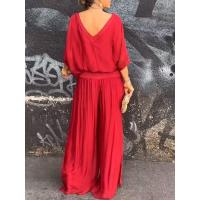 Traje caliente de la gasa del color sólido de la venta de la moda de las mujeres del verano para las mujeres - details 8