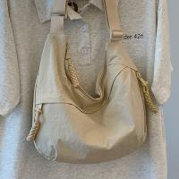 Bolso de hombro lavado de gran capacidad para mujer, bandolera de nailon informal, bolso de Dumpling de Corea de Color sólido para verano - details 14