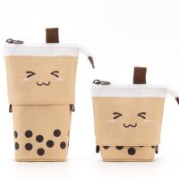 Estuches de lápices Kawaii para niñas y niños, caja de lápices con bonito gato con cremallera, útiles escolares, papelería, regalo, bolsas emergentes - details 1