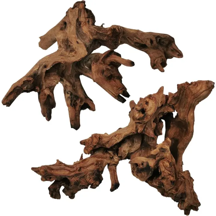 Ramas de madera de deriva para acuario, decoración de madera Natural para pecera, 2 piezas - 1