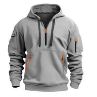 Sudadera con capucha para hombre, chaqueta deportiva informal con bolsillos, - details 1