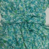 Vestido Elegante con Estampado Pastoral y Cuello en V para Mujer, Estilo Nuevo 2025, Ajustado a la Cintura - details 9