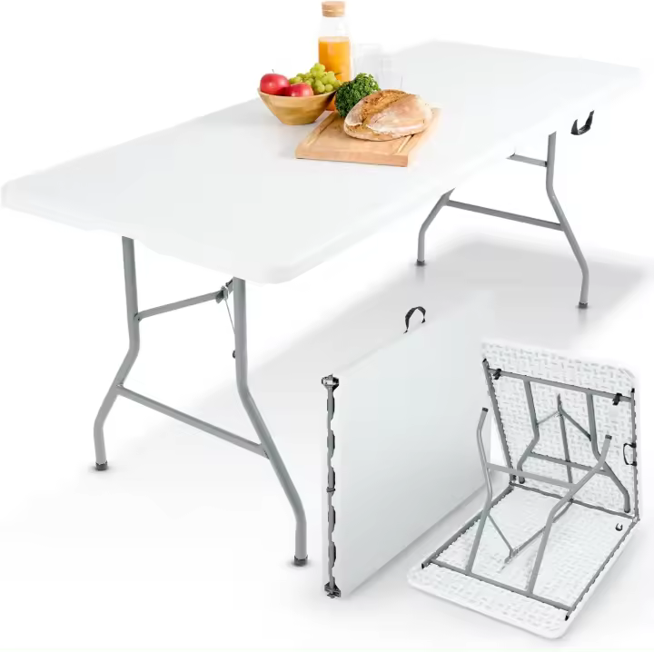 Mesa de Buffet Plegable Resistente a la Intemperie Ideal para Jardín, Balcón, Camping - 1