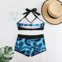 Nuevo traje de baño de dos piezas, bikini estampado de talla grande, traje de baño para mujer - details 11