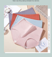 Ropa interior moldeadora de cuerpo de cintura alta, bragas de algodón para mujer, bragas transpirables de talla grande, lencería femenina sólida, 4 Uds. - details 6