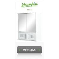 Armario Alto para Baño Columna de Baño con 2 Puertas y 2 Estantes Abiertos Mueble Auxiliar de Almacenaje para Salón Recibidor 30x24x170 cm Roble y Gris - details 14