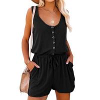 Mono Mujer Verano 2025 – Sin Mangas con Cinturón Ajustable |   Pierna ancha y cómoda |   Moda Casual y Elegante - details 4