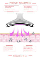 Dispositivo de belleza facial para el cuello, terapia de fotones LED de 3 colores para apretar y reducir la papada, elimina las arrugas, herramientas para el cuidado de la piel - details 1
