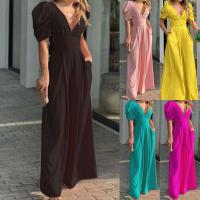 Mono de Verano de Manga Corta para Mujer, Nuevo Estilo Europeo Y Americano, Moda Elegante, Tamaño Grande Largo - details 4