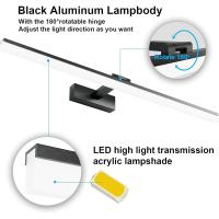 Lámpara LED de 32W Lámpara de espejo Aplique Blanco Frio 6000K Luz natural para Espejo Muebles de Maquillaje Aparato Montado en la Pared, Negro, 120CM - details 83