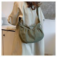 Bolso de hombro plisado de nailon a la moda, bolso cruzado con cordón de estilo coreano de Color sólido, bolso de mano ligero de gran capacidad para niñas - details 13