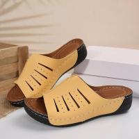 Sandalias grandes de suela gruesa para mujer, zapatos informales de suela plana, Boca de pescado, novedad de verano - details 6