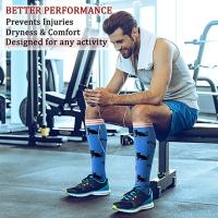 Calcetines de compresión para hombre y mujer, medias de presión para deportes al aire libre, venas varicosas, 6 pares por lote - details 3