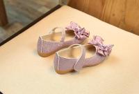 Zapatos de cuero para niñas pequeñas, zapatos planos grandes con purpurina y nudo de lazo, zapatos de vestir ostentosos de princesa para fiesta de baile - details 12