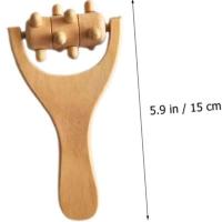 Masajeador de Musculos de Madera Pura Ligero, Natural, Cuidado de la Piel para Cintura, Muslos, Piernas, Manos, Cuerpo Completo - details 1