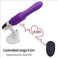 Consolador telescópico vibrador automático hacia arriba y hacia abajo masajeador punto G empuje retráctil coño vibrante juguetes sexuales de gran tamaño para mujeres - details 3