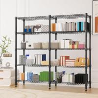 Estanterías de Almacenamiento de 4 Niveles Estantería de Alambre Metálico para Almacenamiento Estantería Ajustable en Altura Estanterías para Despensa Estantería de Cocina, 152*35*152cm Negro - details 16