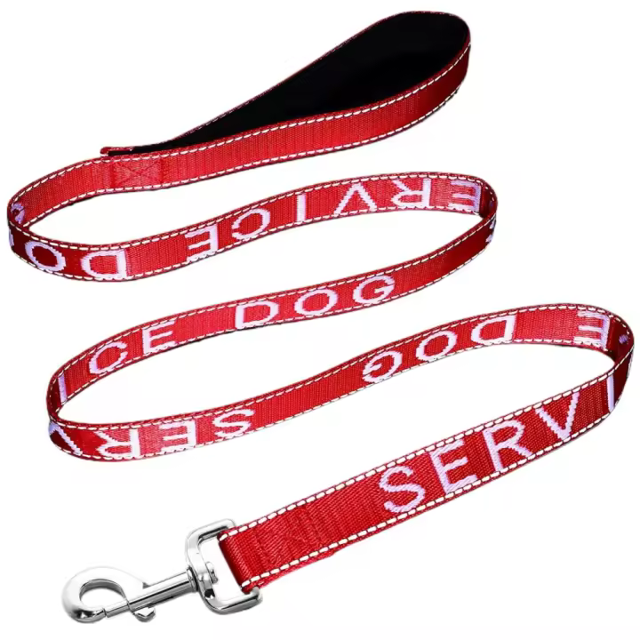 Dog Leash Service Dog Leash Reflective Leash with Waterproof Neoprene Handle - 1