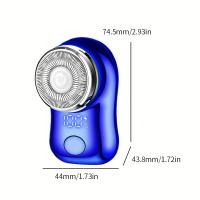 Maquinilla de afeitar eléctrica para hombre, afeitadora portátil de tamaño bolsillo, húmeda y seca, recargable por USB - details 0