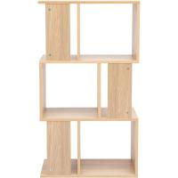 Estantería decorativa/estantes flotantes/Estantería de madera/Estantería con 4 estantes, oficina,modular, sala de estar, biblioteca - Display Shelf SRK-W3 - Marrón ceniza - details 39