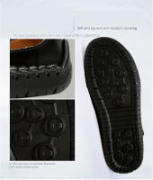 Sandalias de verano para hombre hechas a mano con goma antideslizante, sandalias clásicas de cuero para la playa - details 13