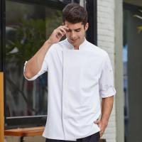 Chaqueta de Chef C116 para hombre y mujer, ropa de cocina, Hotel, restaurante, uniforme de Chef, abrigo de Chef de Sushi, uniforme de Chef de Sushi - details 3