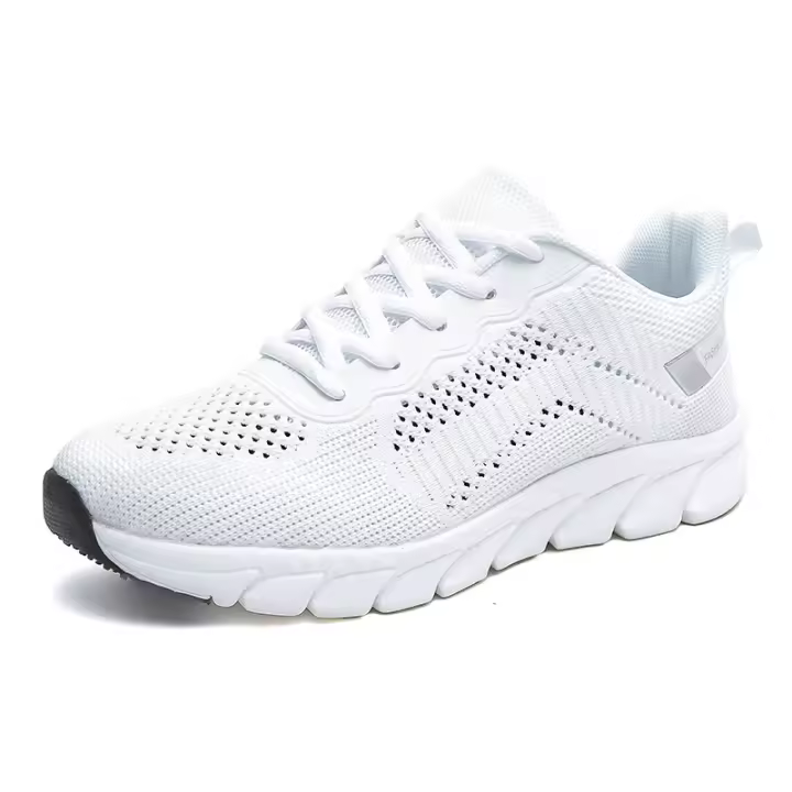 Nuevos zapatos para correr transpirables con superficie Flyknit, zapatos informales versátiles para mujer, zapatos deportivos ultraligeros - 1