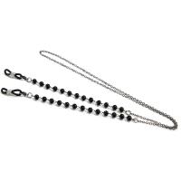 Cadena de Gafas de Plástico Blanco con Cuentas de Perlas y Encanto de Corazón - details 12