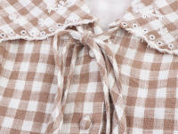 Vestido Corto a Cuadros Pequeños Elegante y a la Moda para Mujer con Cuello Plano Nuevo Estilo 0881/362 - details 5