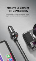 Baseus Cargador de Coche con Doble USB 4.8A Carga Rápida para Teléfono Inteligente - details 7