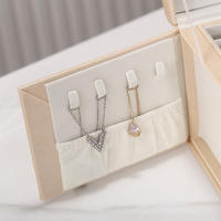 Caja de almacenamiento de joyas tipo cajonera placa creativa patrón de seda joyero pendientes anillo joyero al por mayor - details 4